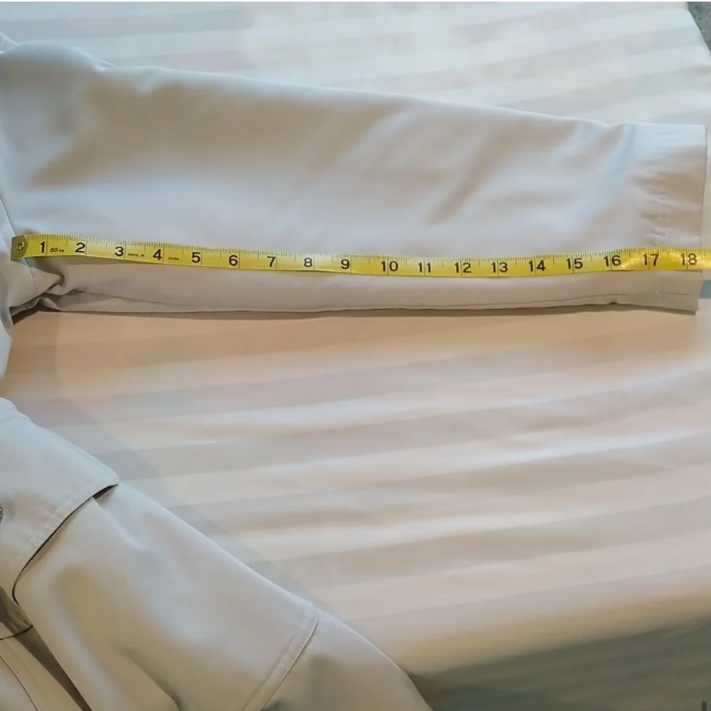 Reflections by SPIEGEL pale blue coat Women’s size medium chic layered look M - Picture 15 of 16